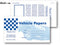 Vehicle Papers Wallets, Car Document Holders, 50 per Pack in Blue