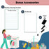 Cleaning Checklist Dry Erase Magnetic Whiteboard for Refrigerator, Daily, Weekly, Monthly Chores Planner for Adults