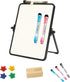 Dry Erase White Board - Magnetic Desktop Whiteboard with Stand, Portable Double-Sided Easel for To Do List Planning
