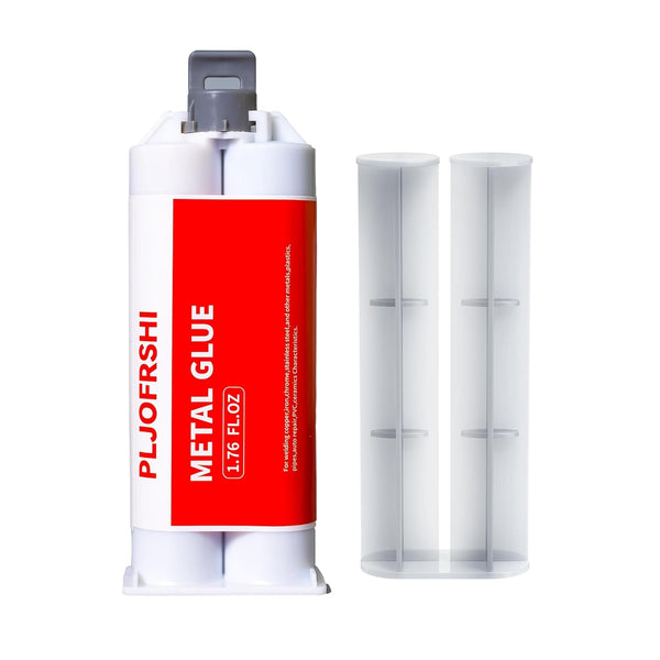 Metal Glue, 1.76oz 2 Part Epoxy AB Glue, Heavy Duty Weld for Metal, Plastic, Steel, Ceramics, Automotive Repair (1Pcs)