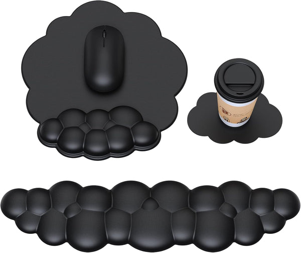 Cloud Mouse Pad with Wrist Rest, Ergonomic Cloud Keyboard Mouse Wrist Support