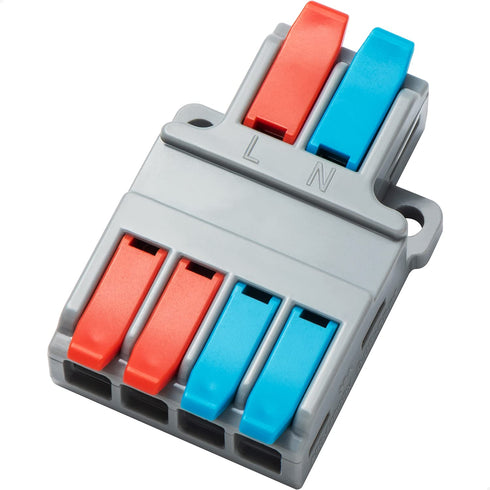 GKEEMARS 10Pcs Lever Wire Connectors, Quick Disconnect Kit Cable Clamp Terminal Blocks for Electrical Wire