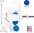 ChromaLabel 1 Inch Round Permanent Color Code Dot Stickers, 1000 Labels per Dispenser Box, Dark Blue