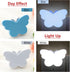(2 DASITON White Butterfly Night Light Plug Into Wall, Auto Dusk to Dawn Smart Sensor Night Light, Suitable for Living