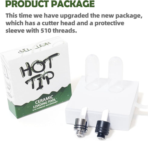 Ceramic Hot Knife Tip, Heating Multi-Tool for Slicing Wax or Viscous Oil (Black)
