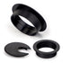 LepoHome 20 Pack 2 Inch/50mm Grommets, Round Plastic Desk Black Wire Organizer Caps, PC Computer Port Cable Hole Cover