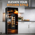 KKYEJLQYI 70.86 23.3 Inches, Self Adhesive Refrigerator Cover x Peel and Stick Fridge Door Sticker, Decorative
