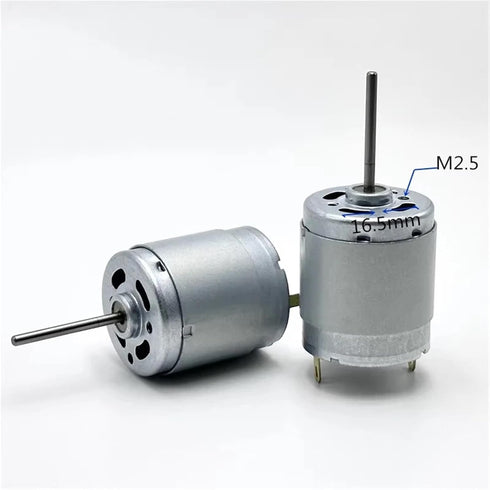 CFNXKTWBR 1pc RS-365 365 6V 12V 18V 24V 12400RPM 28mm 27MM Mini Motor Micro Electric Motor Long Shaft DIY Toy Car Boat