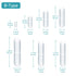 stonylab Magnetic Stir Bar Set, 8-Piece PTFE-Coated Magnetic Stir Bar Set with Tweezer, Assorted Sizes for Laboratory Use, B Type