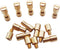 NC HAISDA Brass Corby Bolts Fasteners, EDC KnifeMakers Pivot Pin Rivets DIY Knife Handle Studs Pack of 10