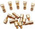 NC HAISDA Brass Corby Bolts Fasteners, EDC KnifeMakers Pivot Pin Rivets DIY Knife Handle Studs Pack of 10