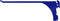 Wall Control 9-Inch Reach Extended Slotted Hook Pair - Blue (10-ER-004 BU)