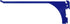Wall Control 9-Inch Reach Extended Slotted Hook Pair - Blue (10-ER-004 BU)