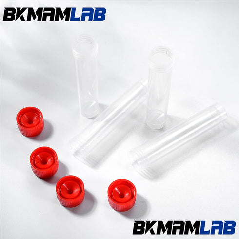 30pcs 20ml Plastic Small Vials with Screw Caps, PP Material, Free from DNase, RNase, Human DNA