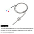 MECCANIXITY K Type Thermocouple Temperature Sensor Probe, 1/2" NPT Thread 8x50mm 6.6ft Wire 0 to 800°C