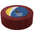 6inch Non-Woven Abrasive Grinding Flap Wheel, 240 Grit Red Nylon Fiber Scouring Pad for Rotary Tool