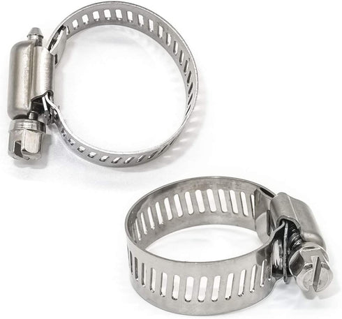 Adjustable Stainless Steel Worm Gear Hose Clamps (18-32mm)