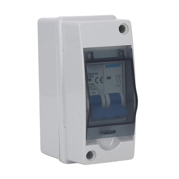 40A IP65 Waterproof DC Disconnect Switch with Protective Cover, Miniature Circuit Breaker for Solar System