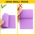 Sticky Notes, 3x3 Self-Stick Notes, Bright Colors, 8 Pads, 80 Sheets/Pad, Purple