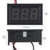 5 Pack DC 5-120V Digital Mini Voltmeter 2 Wire 0.56 inch LED Display Panel for Motorcycle Battery Monitor (Blue)