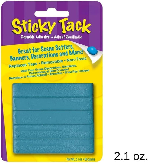 No Mess & Damage-Free Strong Adhesive Blue Sticky Tack - 2.1 oz. (1 Pc.)