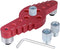 Mesee Vertical Pocket Hole Drilling Jig - 2-In-1 Woodworking Dowelling Jig Locator with Scriber