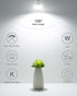LE GU10 LED Light Bulbs Non-Dimmable, 5000K Daylight White GU10 Bulb Replacement for Recessed Track Lighting, 4W LED Bulbs with 100 Flood Beam for Kitchen, Range Hood, Living Room, Bedroom, 6 Pack by Lepro