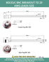 BNC Test Leads - BNC (F) to 20 AWG Leads, Test Lead Breakout Cable for Multimeter, 5A Current Rating, 1 Pack