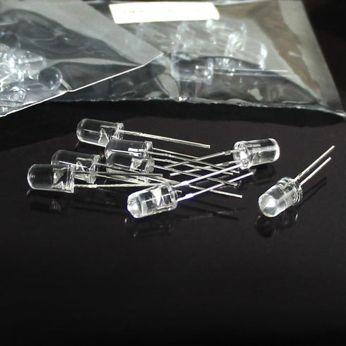 LEDs Single LED Light Diode Lamp DIY Kit with 10 Colors, 3mm Mini Bulbs, Warm White Red Green Blue Yellow