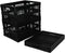 Morcte 3-Pack 15 L Plastic Collapsible Storage Crates, Folding Storage Crate, Black