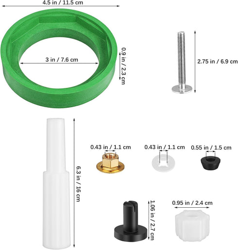 OSALADI 1 Set Universal Toilet Tank to Bowl Repair Kit Gasket Kit Inside Tank Toilet Repair Kit Tank Sealing Gasket Toilet Tank Replacement Parts