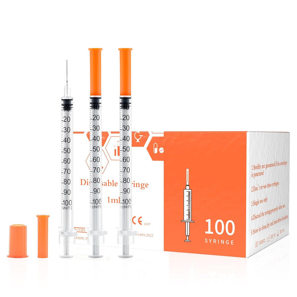 31 Gauge 1cc 5/16 inch Syringe - U 100 1ml Syringe with