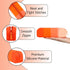 Gradient Color Silicone Pencil Holder Case, Waterproof Pencil Pouch for School Supplies Office College (Orange)