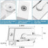 ZUONAI Sliding Window Sash Locks: 2 Pack Cam Locks for Double Hung Vinyl Windows, Security Replacement for Sliding