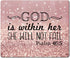 Psalm 46:5 God is Within Her, She Will Not Fall - Bible Verse Mousepad Rubber Gaming Mat 9.5 x 7.9 Inch