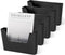 YOHOM 5 PCS Single Pocket Mail Holder, Hanging Wall File Organizer, Vertical Magazine Rack for Desk and Office