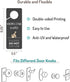 Occupied Sign for Bathroom Door, 2 Pack, PVC Plastic Funny Do Not Disturb Sign, Printed on Both Sides