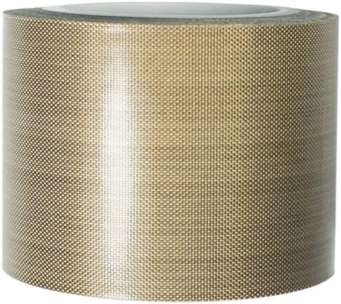 PTFE Coated Fabric Tape - Teflon Adhesive High Temperature Vacuum Sealing Tape 0.18mm Thick (38mm-5M)