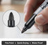 LAZGOL 240 Pack Permanent Markers Bulk, Fine Tip Black Permanent Markers, Waterproof Markers, Premium Smear Proof Pens