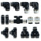 Beduan Pneumatic Push to Connect Fittings Kit, 10mm Tube OD x 1/2 inch NPT, 13 Pcs Quick Fittings