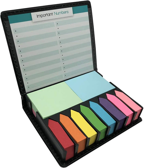 Nice Paper Cute Boxed Self-Sticky Notes, Memo Pad Set, 1920 Pieces Page Colorful Makers Tabs, 12 Colors