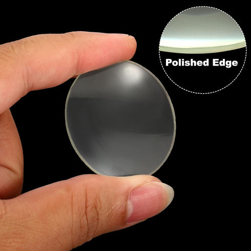 PATIKIL 4" (100mm) Focal Length Double Convex Lens, 2 Pack, 40mm Diameter for Physics