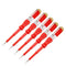 uxcell Voltage Tester AC 100-500V with Clip and 3mm Slotted Screwdriver for Circuit Test, Red, Pack of 5