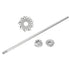 MECCANIXITY 304 Stainless Steel Stirring Rod - 11.81" Length Dispersion Machine Sticks with 1.18" ID Disc for
