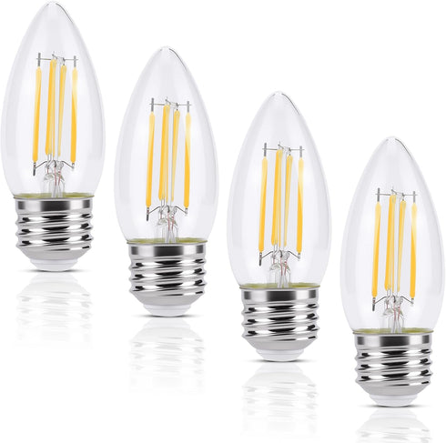 KINUR E26 led Bulb 40W Candelabra Light Bulbs,B11 LED Chandelier Bulbs,2700K Warm