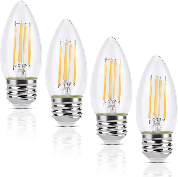 KINUR E26 led Bulb 40W Candelabra Light Bulbs,B11 LED Chandelier Bulbs,2700K Warm