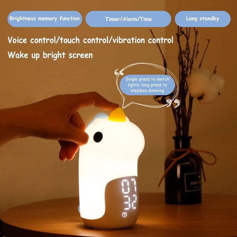 JYCCYIHENG Childrens Room Night Light, Cute Baby Night Light, Toddler Night Light, Soft Silicone Light, Color Changing