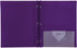 Five Star 2-Pocket Stay-Put Folder, Plastic Colored Folders, 11” x 8-1/2”, Pink/Purple