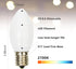 White Christmas Light Replacement Bulbs,25 Pack White Plastic Shatterproof Warm White LED Light Bulbs,C9/E17 Base,0.6W Great for Indoor Outdoor Christmas Balcony,Backyard by Pallerina