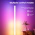 LED RGB Floor Lamp Smart Corner Standing Lamp with Music Sync APP and Remote Control Gaming Light for Bedroom Living